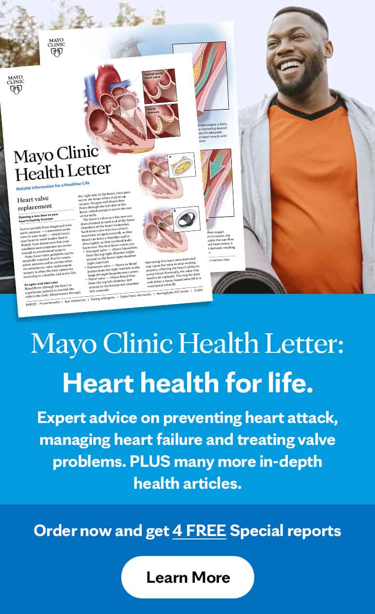 Health letter banner for a healthy heart